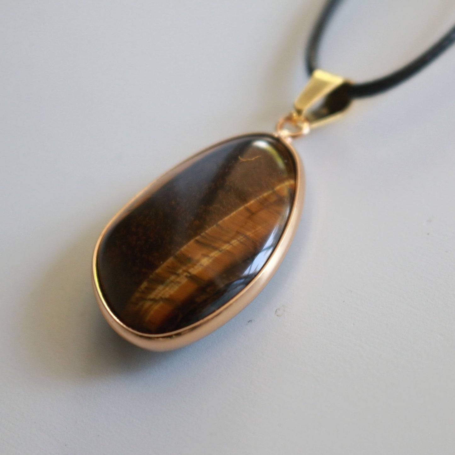 Tiger Eye Pendant Necklace