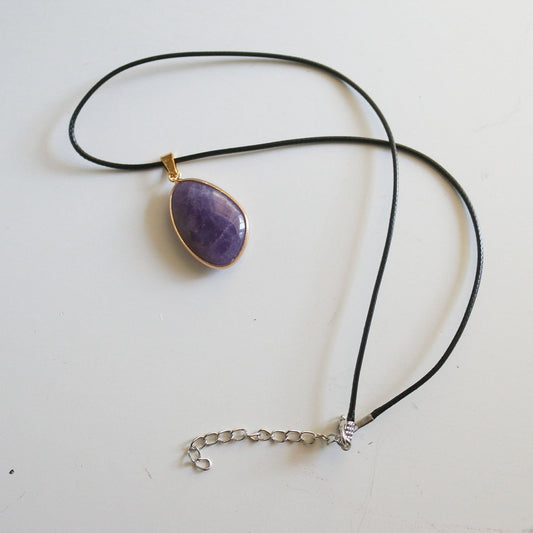 Amethyst Pendant Necklace