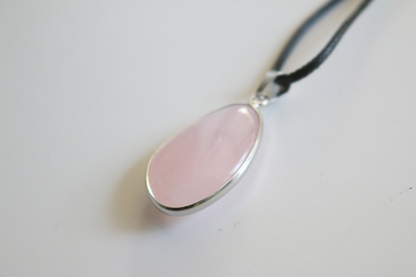 Rose Quartz Pendant Necklace