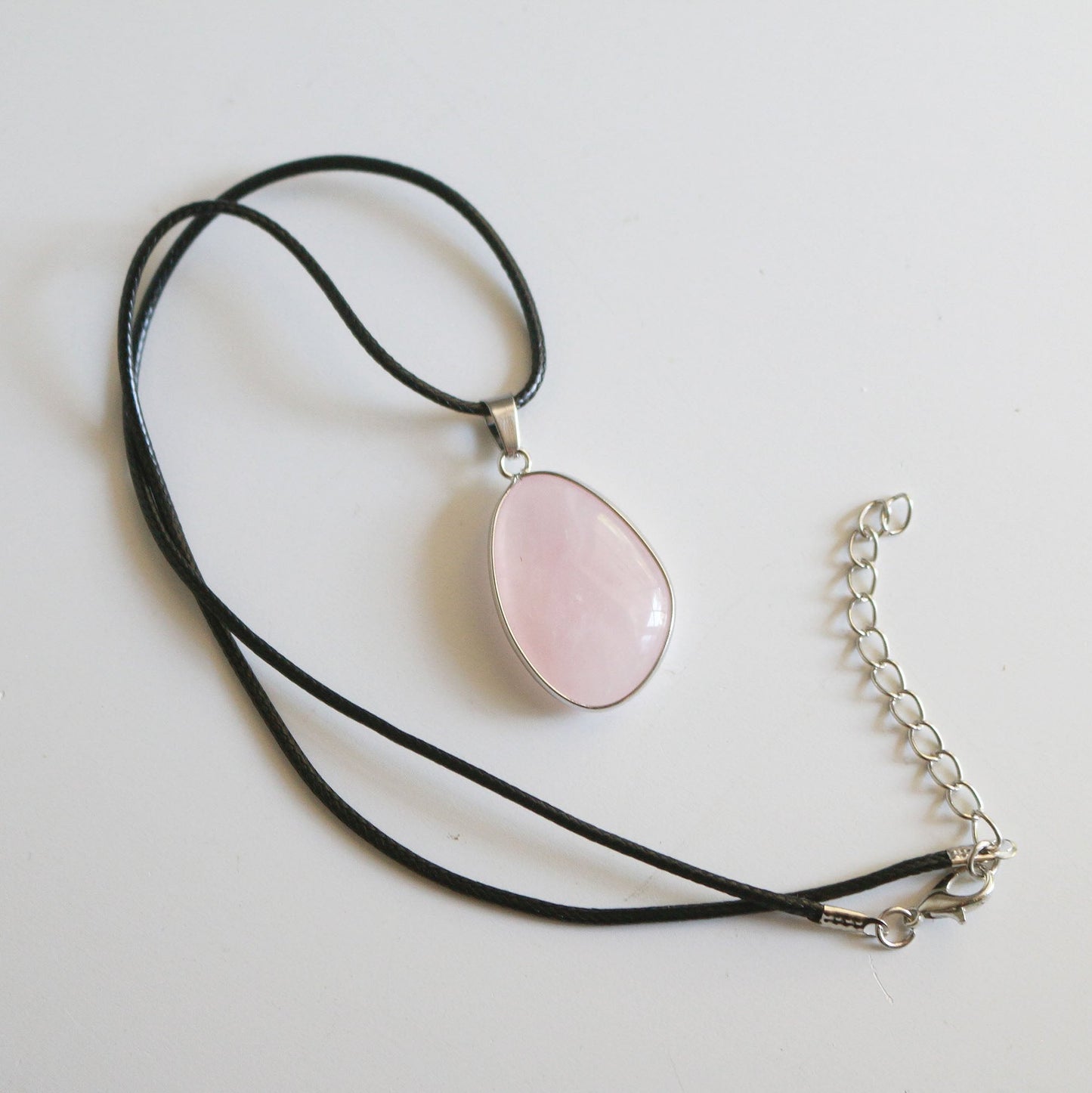 Rose Quartz Pendant Necklace