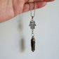 Tiger Eye Hamsa Necklace