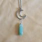 Green Aventurine Moon Necklace