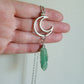 Green Aventurine Moon Necklace