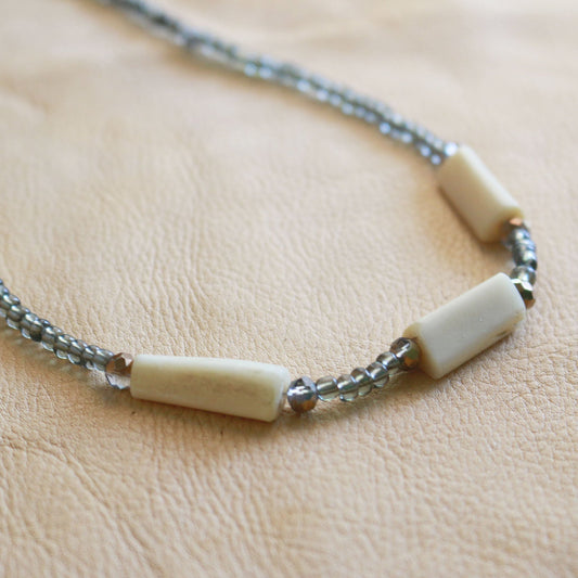 Coyote Bone Beaded Necklace