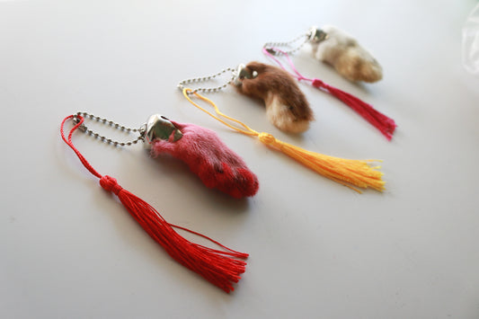 Rabbit Foot Keychain