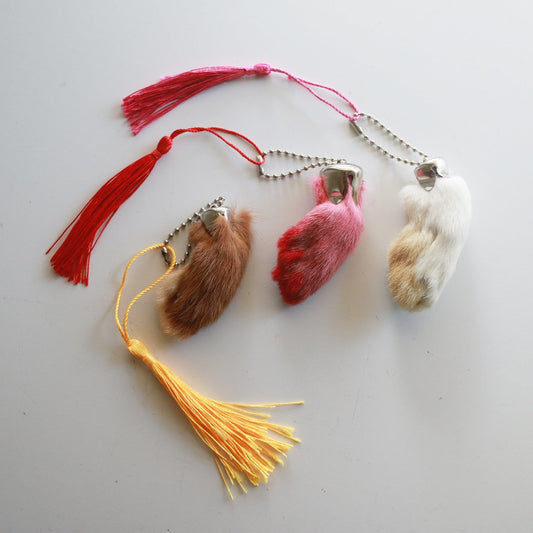 Rabbit Foot Keychain