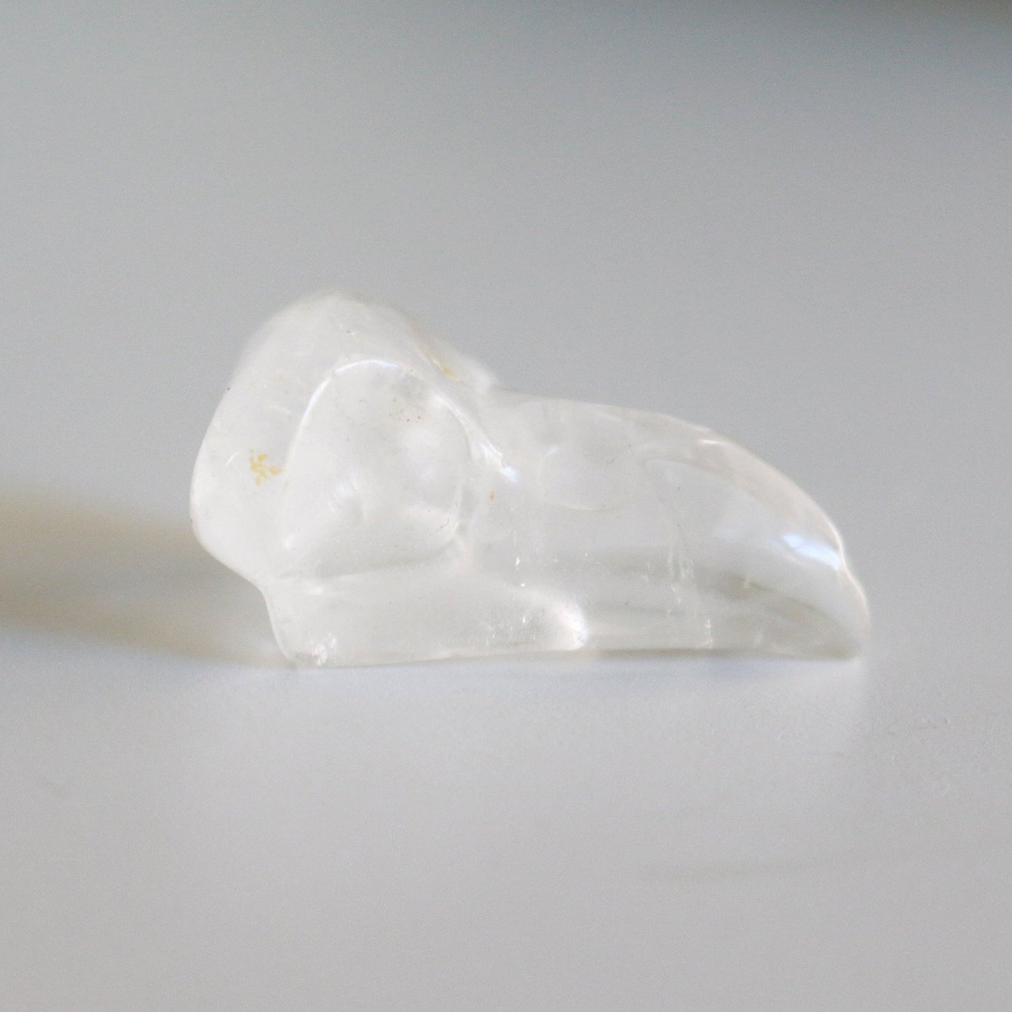 Quartz Crow Skull (1.5 in)