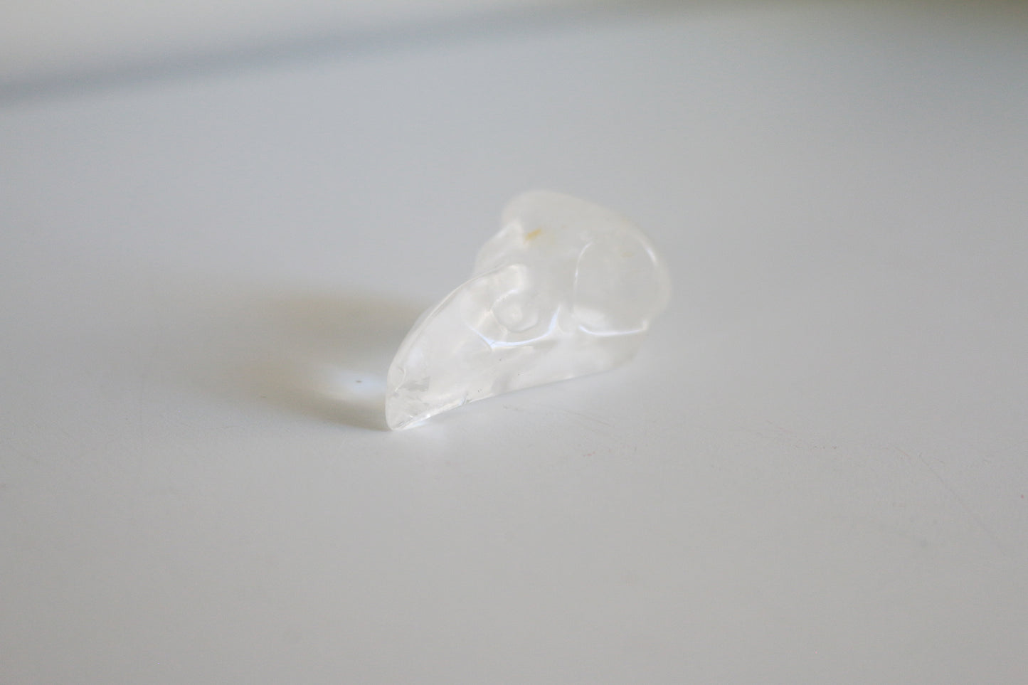 Quartz Crow Skull (1.5 in)