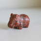 Striped Red Jasper Hippo (1.2 in)