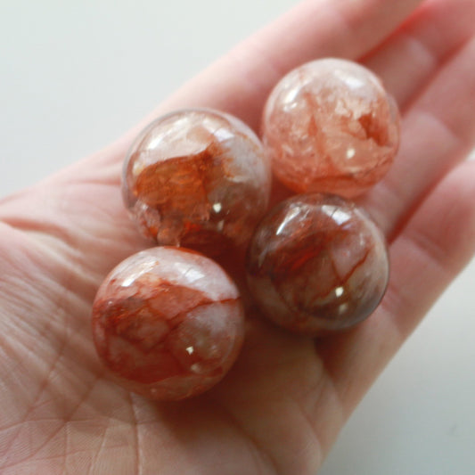 Fire Quartz Sphere