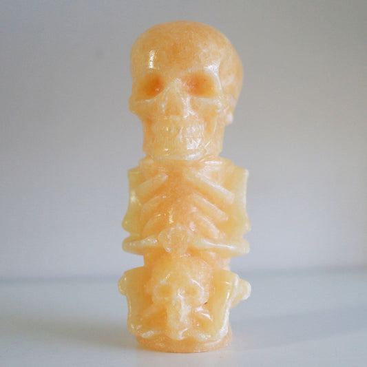 Orange Calcite Skeleton (4in)