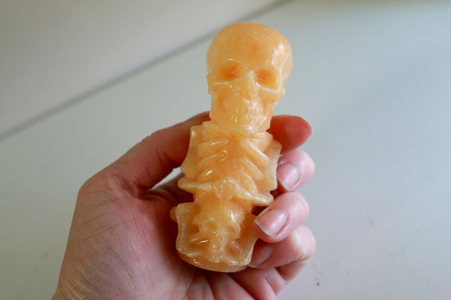 Orange Calcite Skeleton (4in)