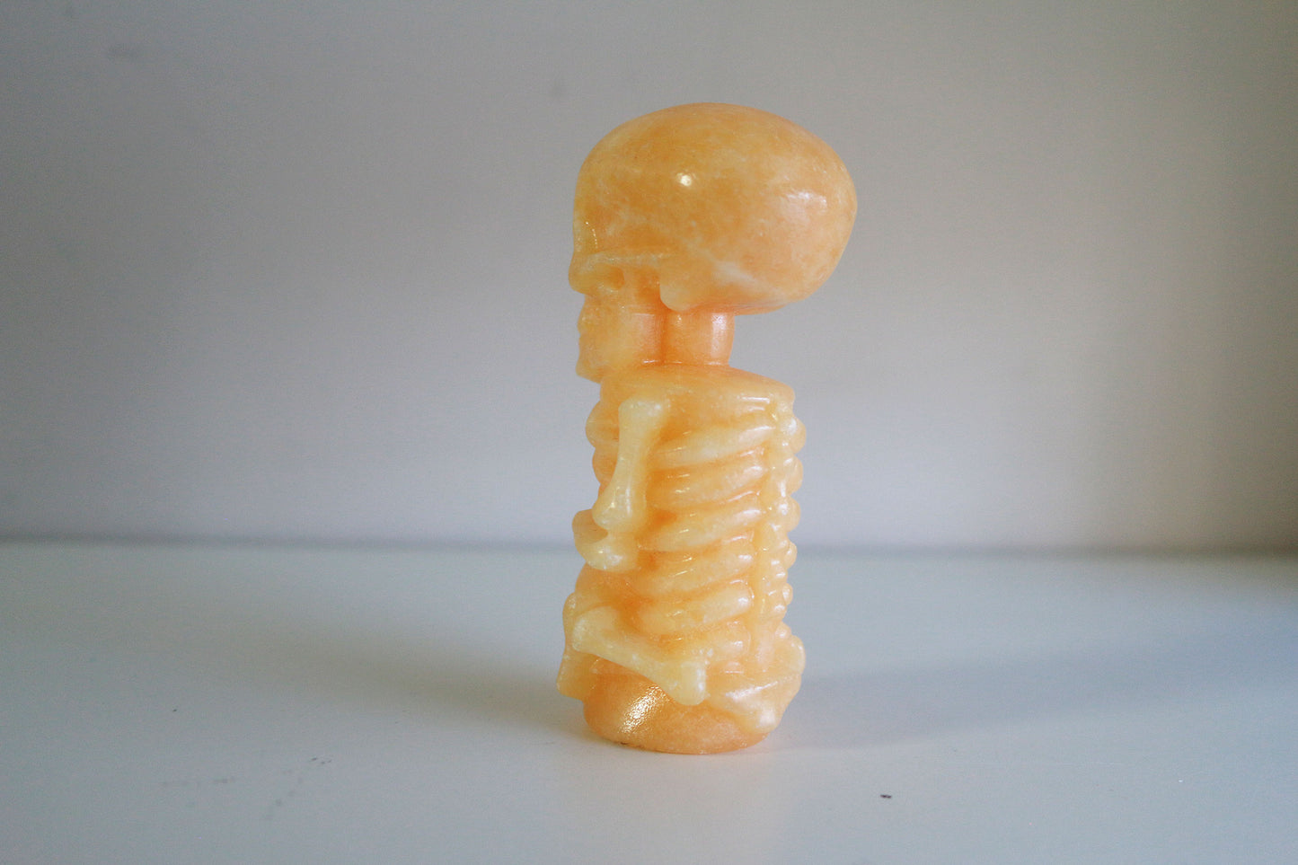 Orange Calcite Skeleton (4in)