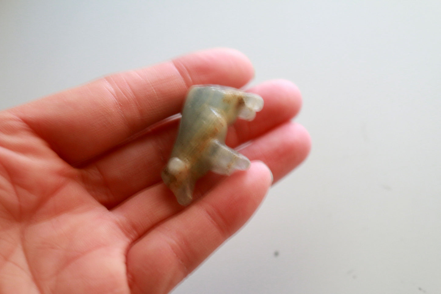 Blue Calcite Cow (1.5 in)