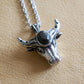 Hypersthene Bull Necklace