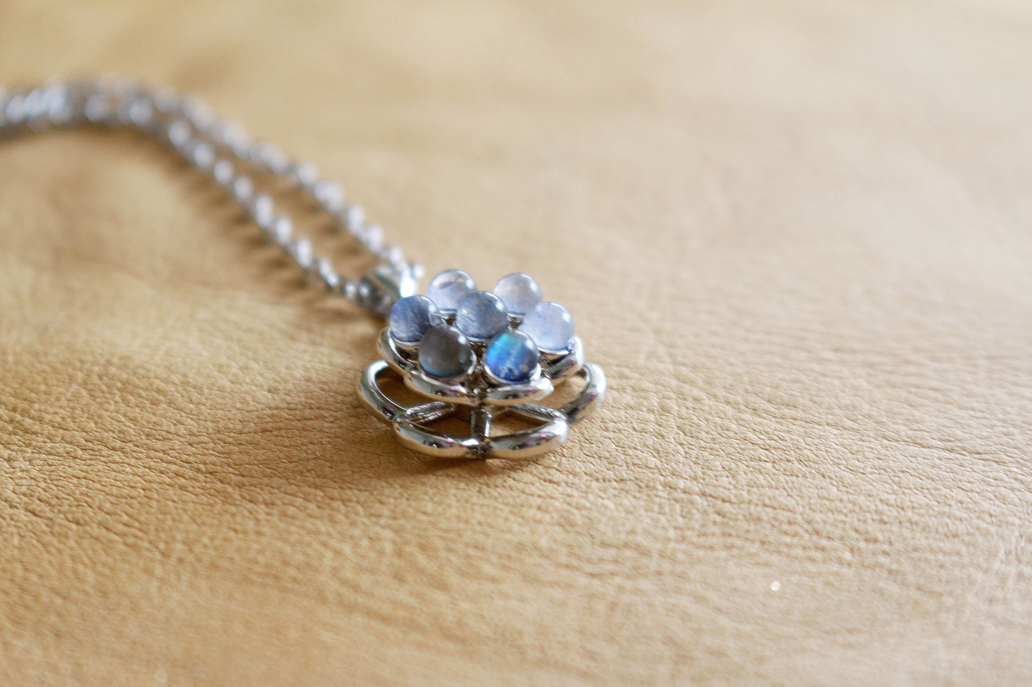 Labradorite Sphere Spinner Necklace