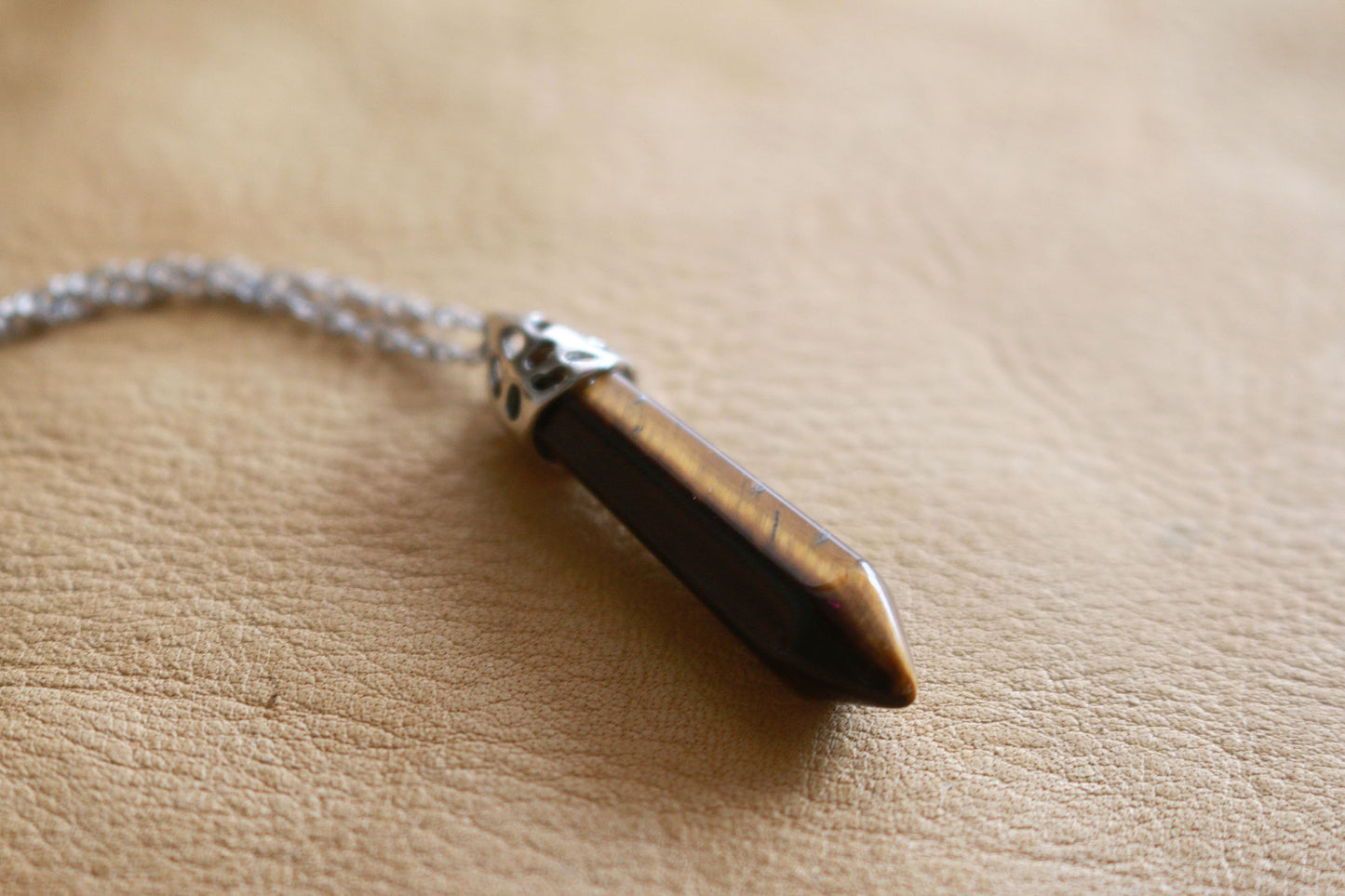 Tiger Eye Pendant Necklace