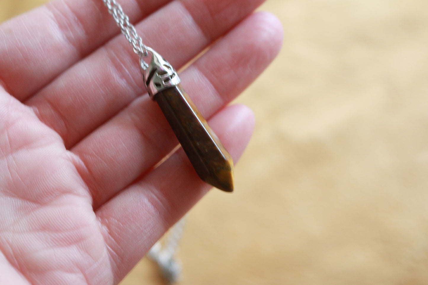 Tiger Eye Pendant Necklace