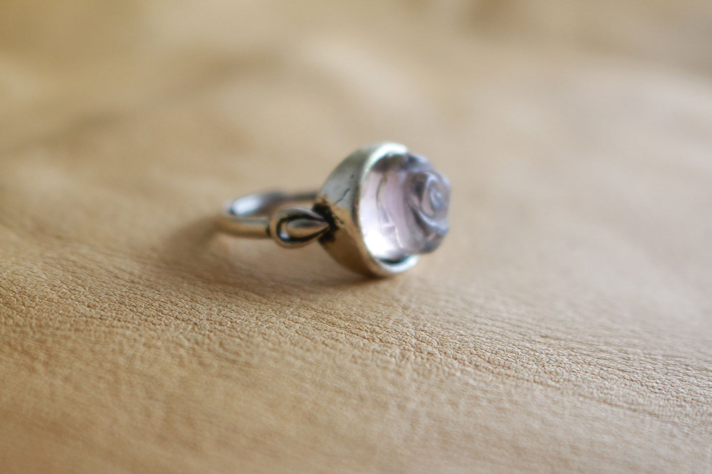 Rose Fluorite Adjustable Ring