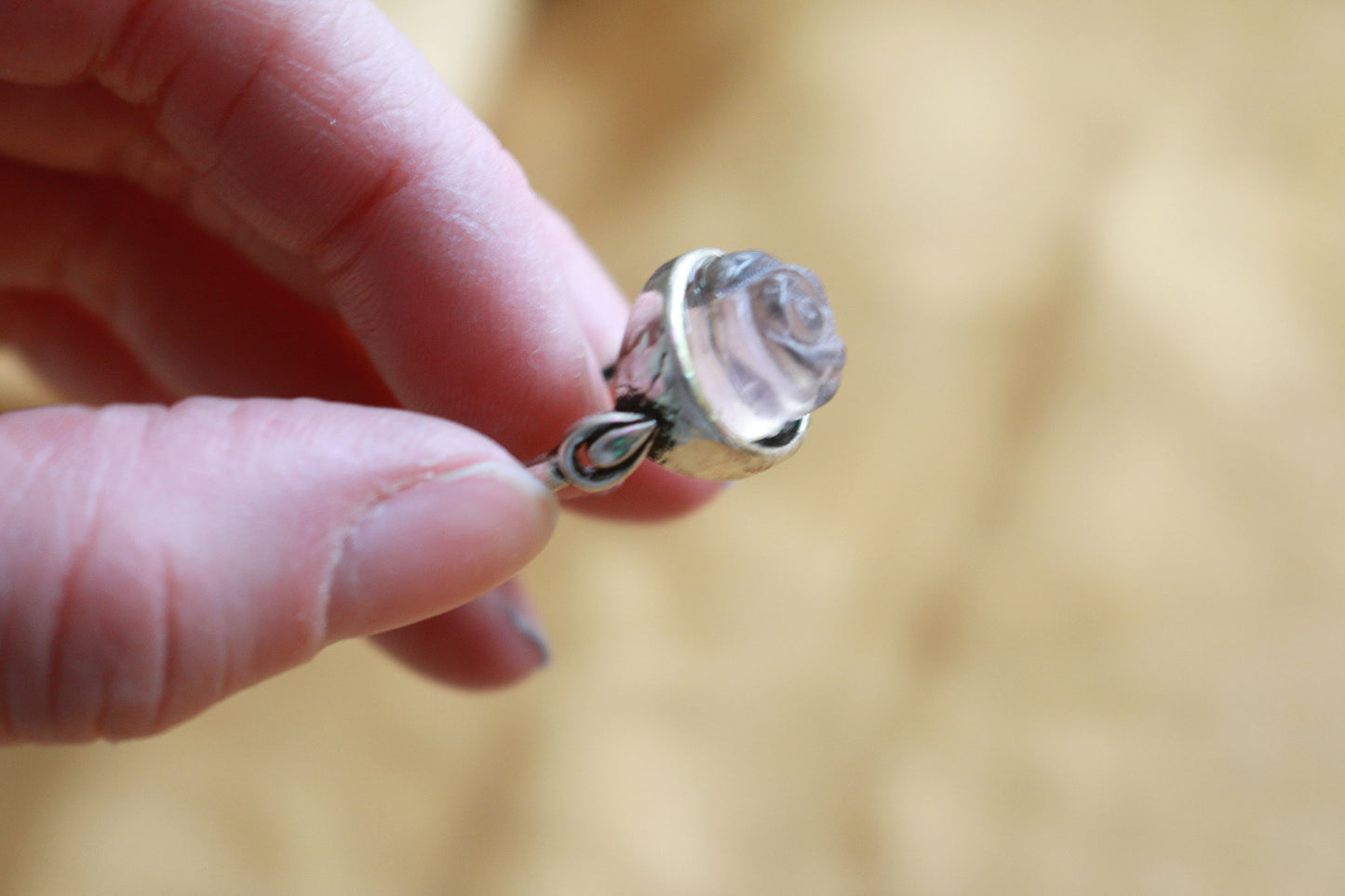 Rose Fluorite Adjustable Ring