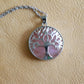 Rose Quartz Tree Pendant Necklace