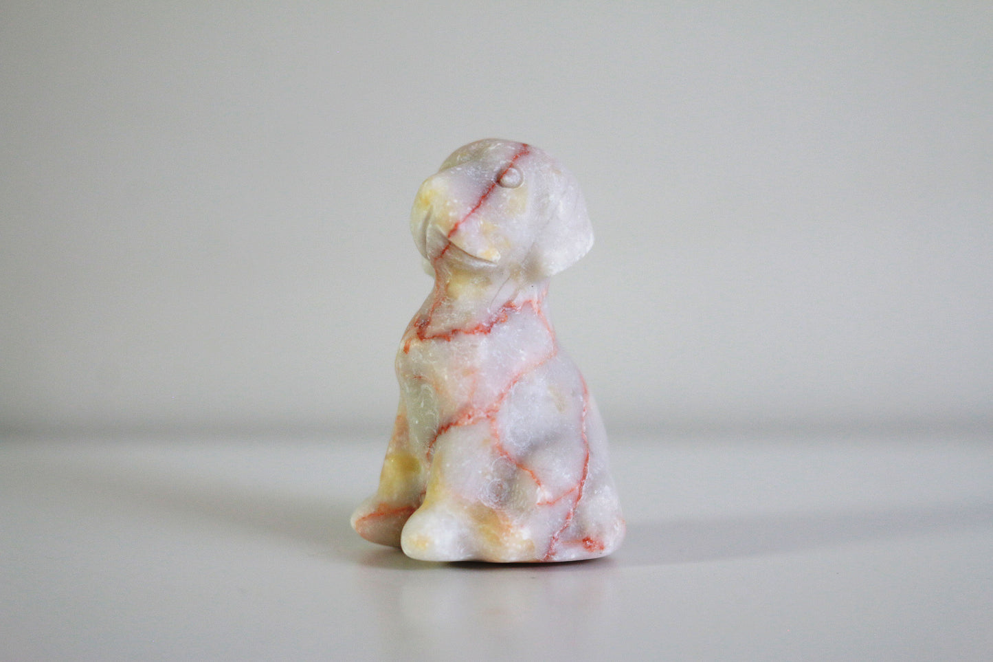 Red Vein Quartz Dog (1.5 in)