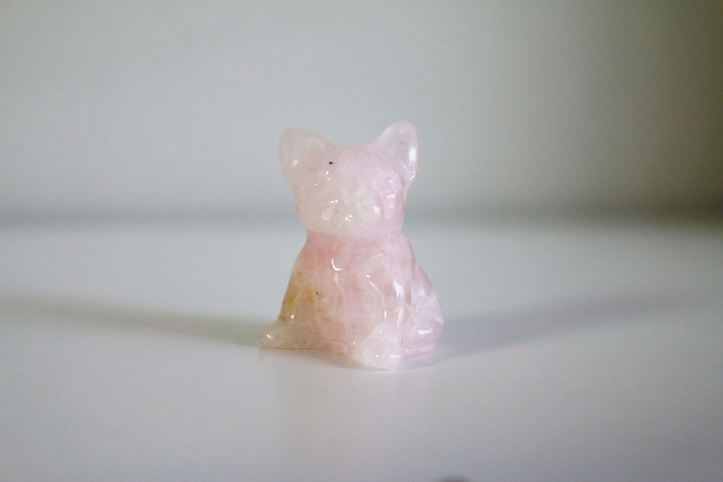 Rose Quartz Frenchie (1 in)