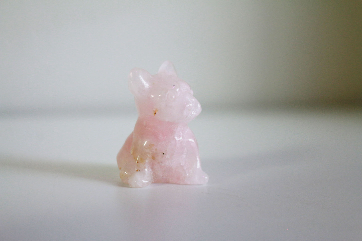 Rose Quartz Frenchie (1 in)