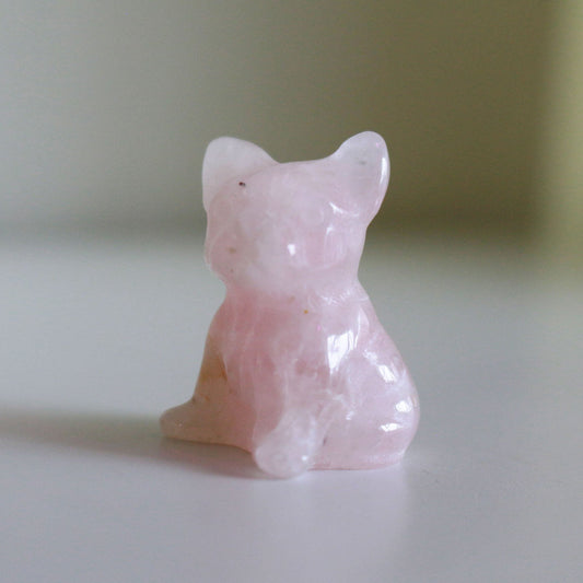 Rose Quartz Frenchie (1 in)