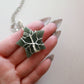 Green Aventurine Wire Wrapped Star Necklace