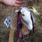 Harlequin Mari Lwyd Ornament