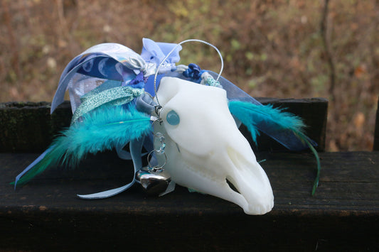 Blue Moon Mari Lwyd Ornament