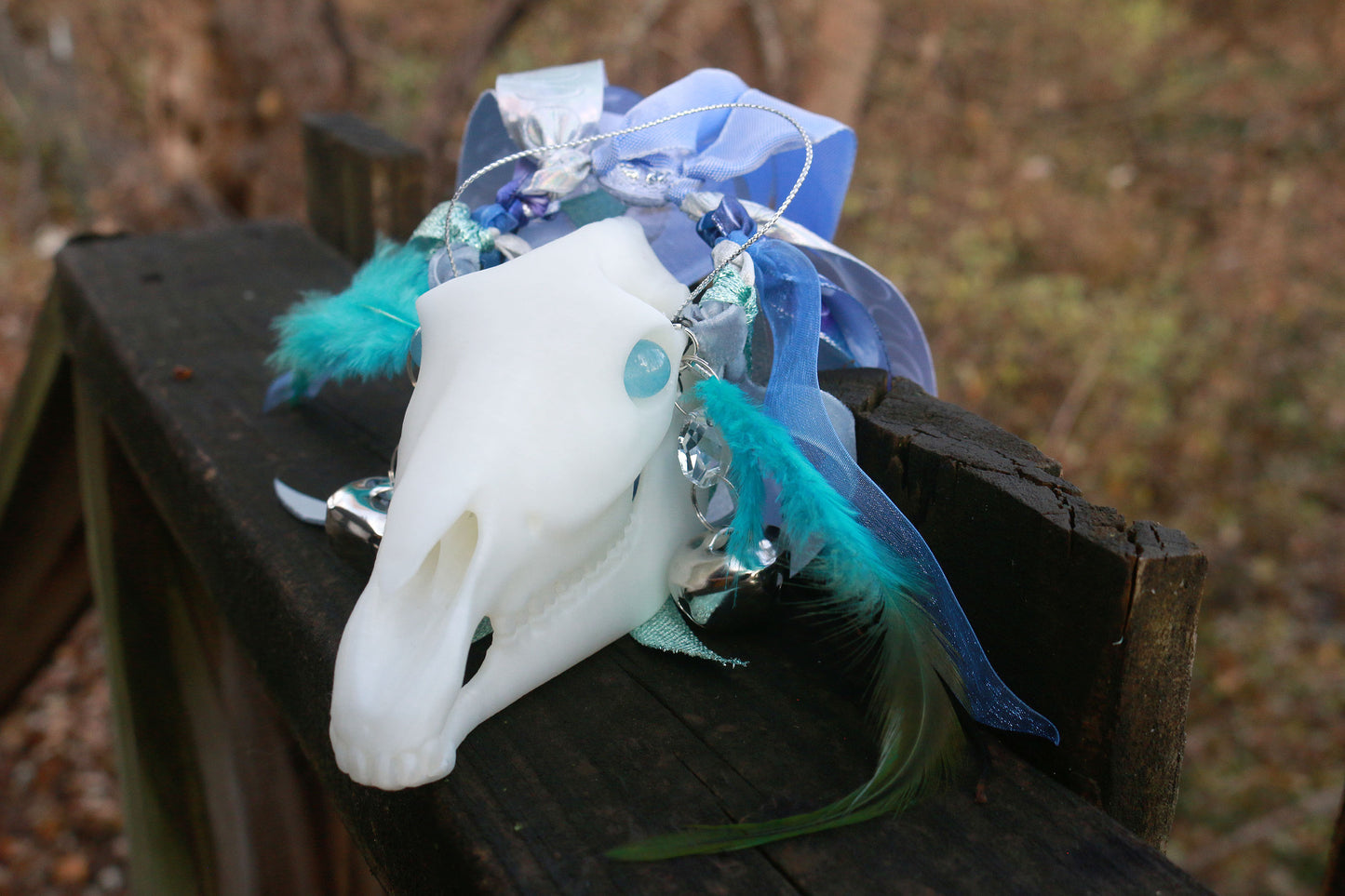 Blue Moon Mari Lwyd Ornament