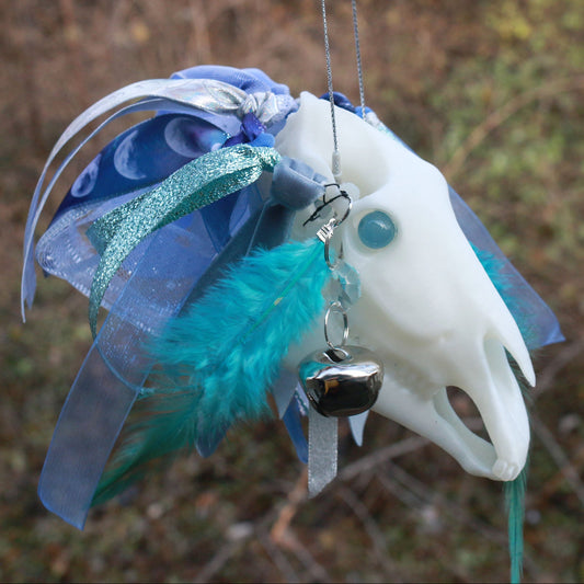 Blue Moon Mari Lwyd Ornament