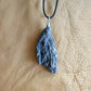 Raw Black Kyanite Necklace (2.5 in)