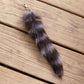 Purple Raccoon Tail Keychain