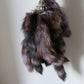 Purple Raccoon Tail Keychain