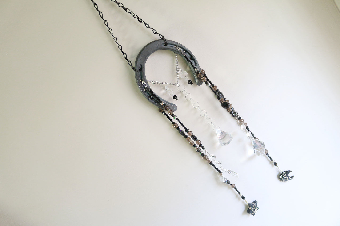 Shadow Luck Horseshoe Suncatcher