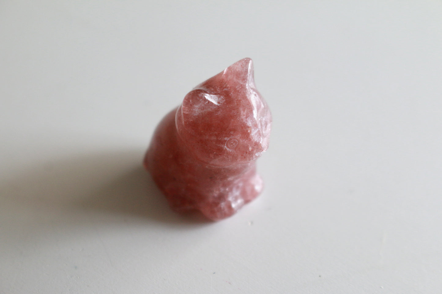 Strawberry Quartz Cat (1.5 in)