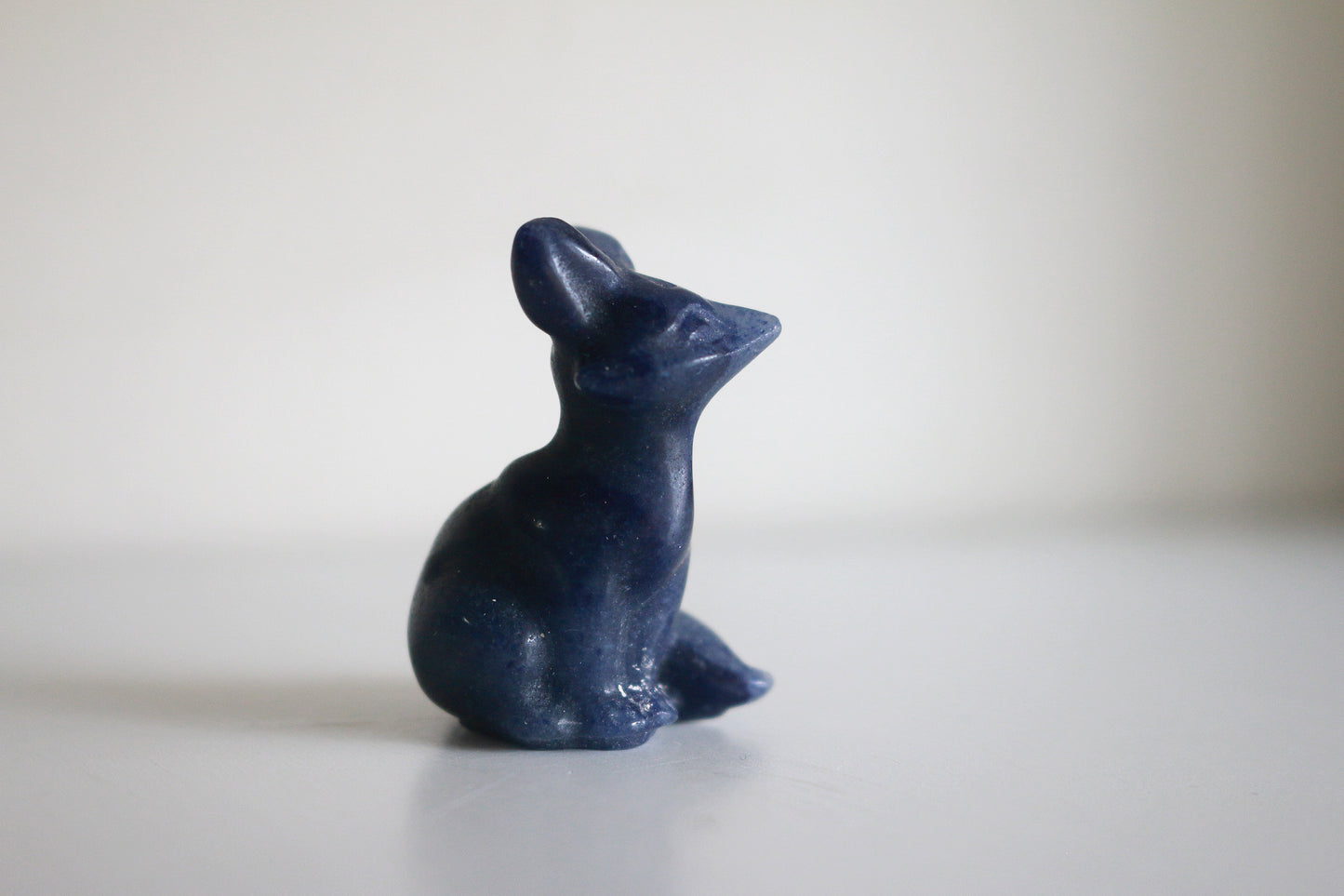 Blue Aventurine Fox (1.5 in)