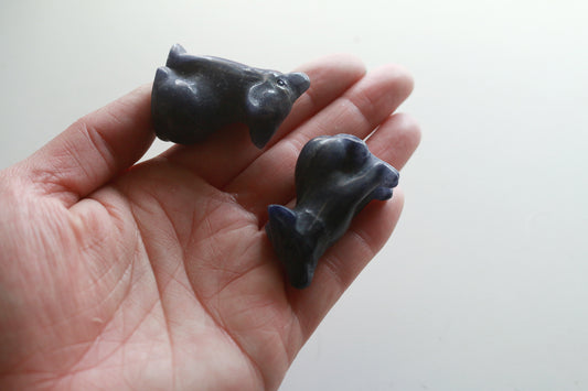Blue Aventurine Coyote (1.5 in)