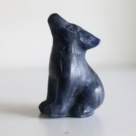 Blue Aventurine Coyote (1.5 in)