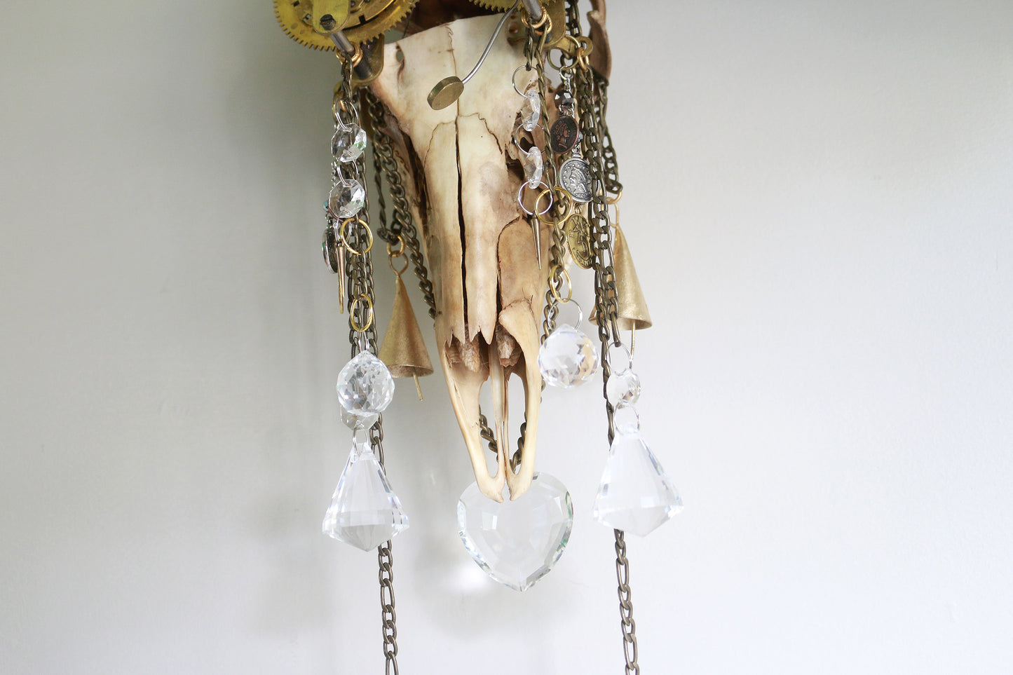 Clockwork Catacomb Deer Skull Suncatcher