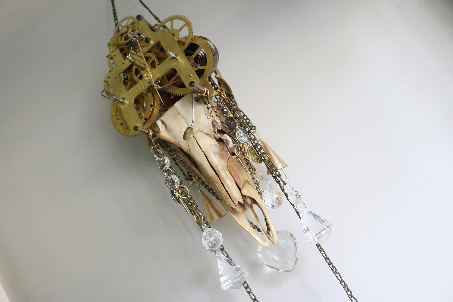Clockwork Catacomb Deer Skull Suncatcher