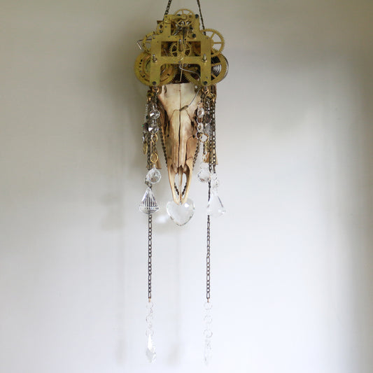 Clockwork Catacomb Deer Skull Suncatcher