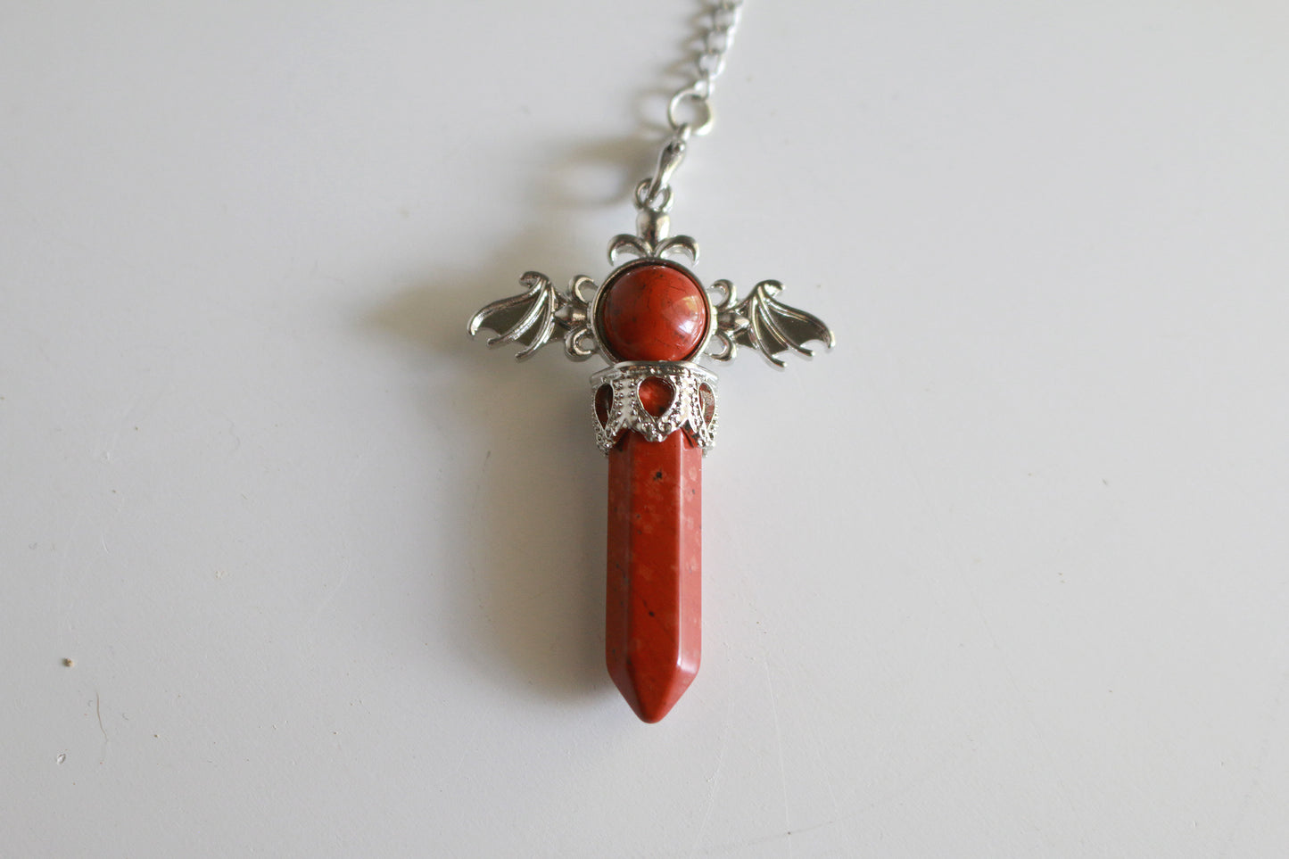 Wing Pendulum | Red Jasper