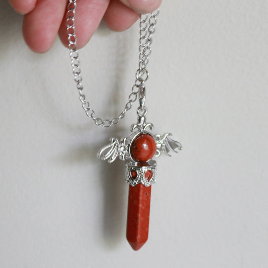 Wing Pendulum | Red Jasper