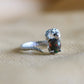Snake Black Opal Adjustable Ring