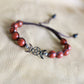 Triple Moon Bracelet - Red Jasper