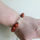 Triple Moon Bracelet - Red Jasper